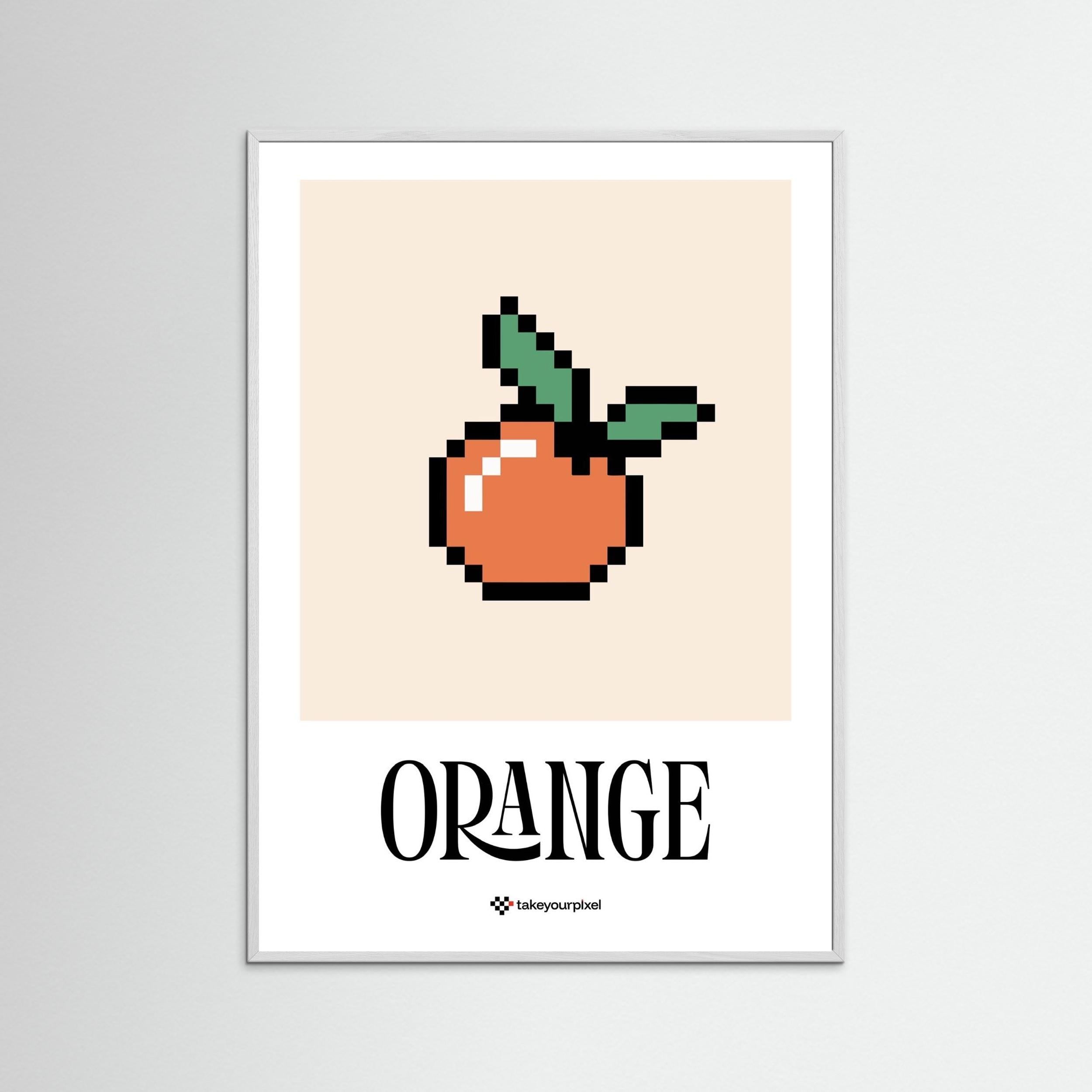 Pixel Fruit - Orange