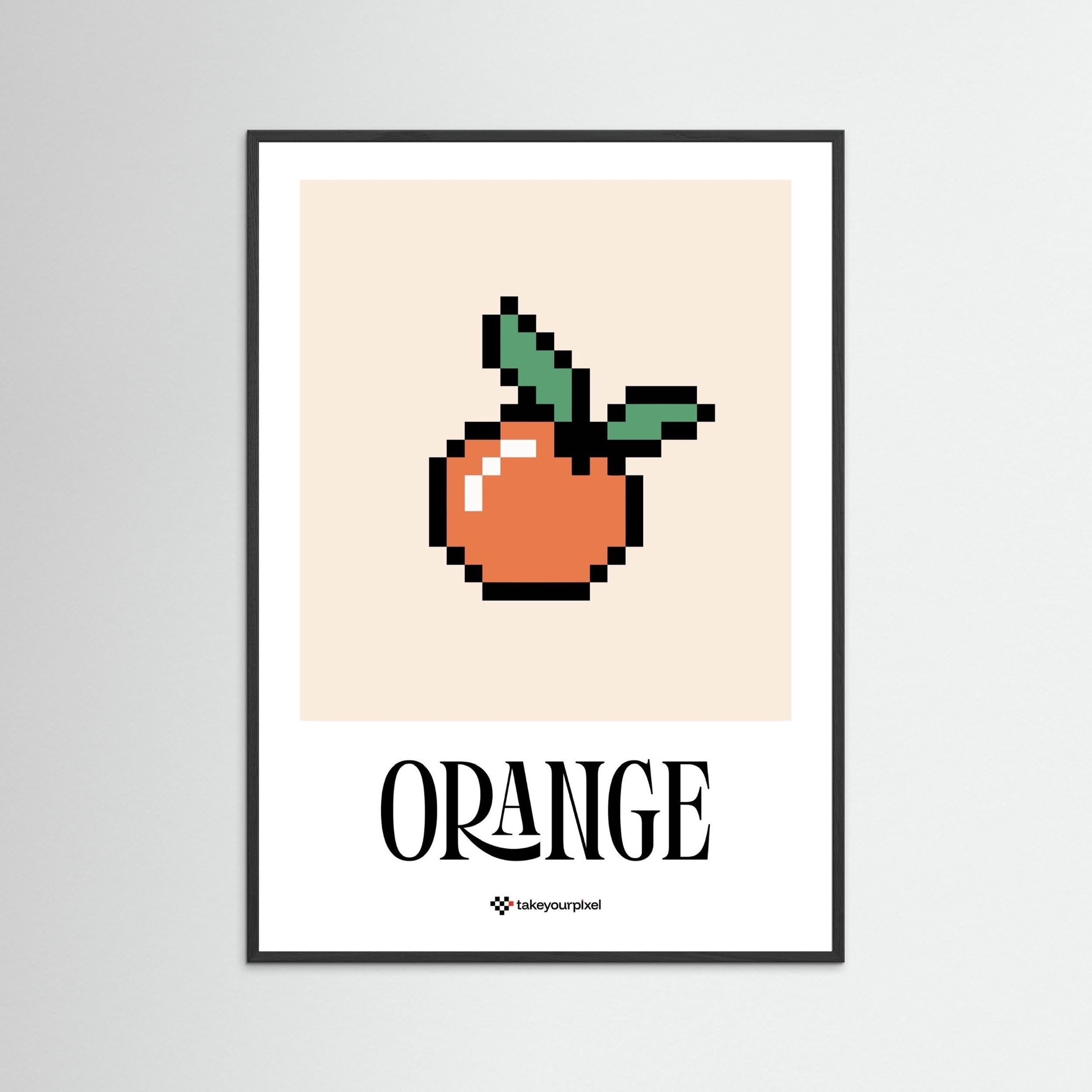 Pixel Fruit - Orange