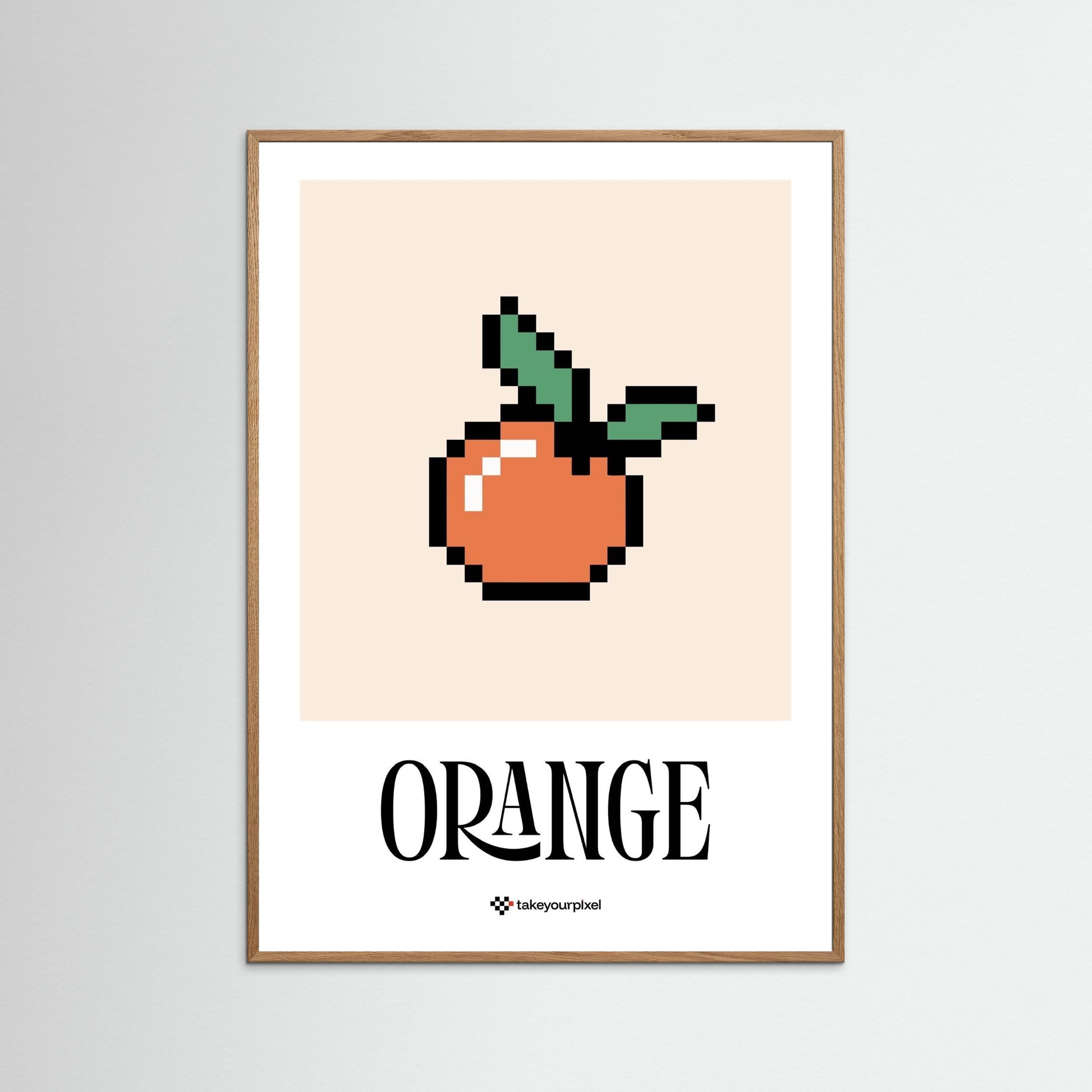 Pixel Fruit - Orange